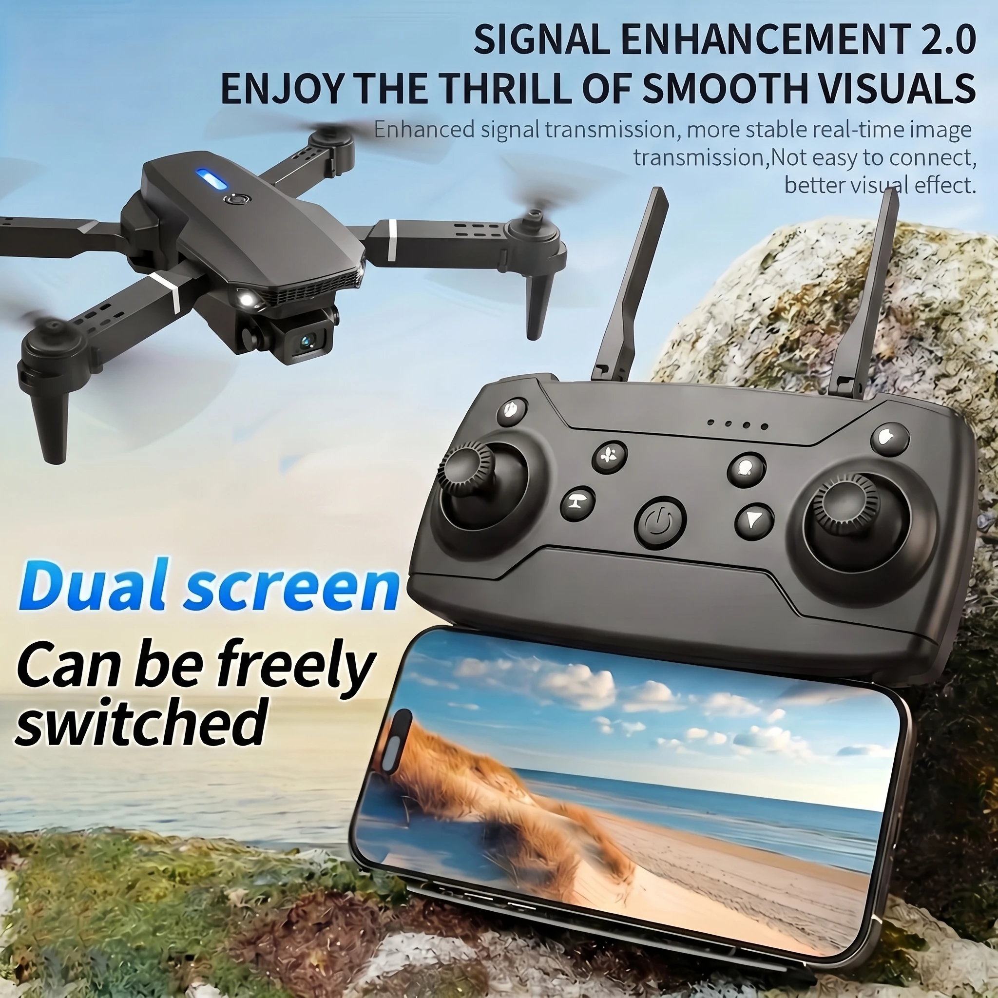 2026 New E88 PRO MAX Foldable - đánh giá và giá Drone Camera Vlog