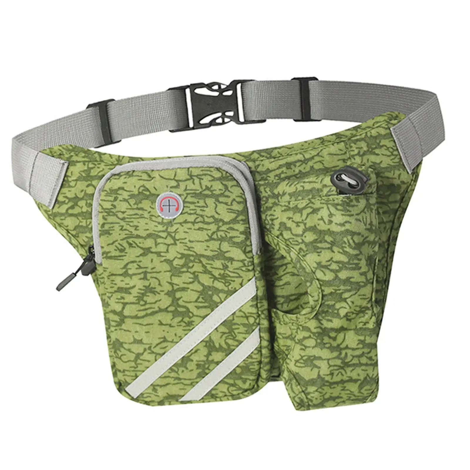 

Running Waist Pack Hydration Belt with Water Bottle Holder Headphone Hole Running Bag Adjustable Waterproof Casual for Hiking