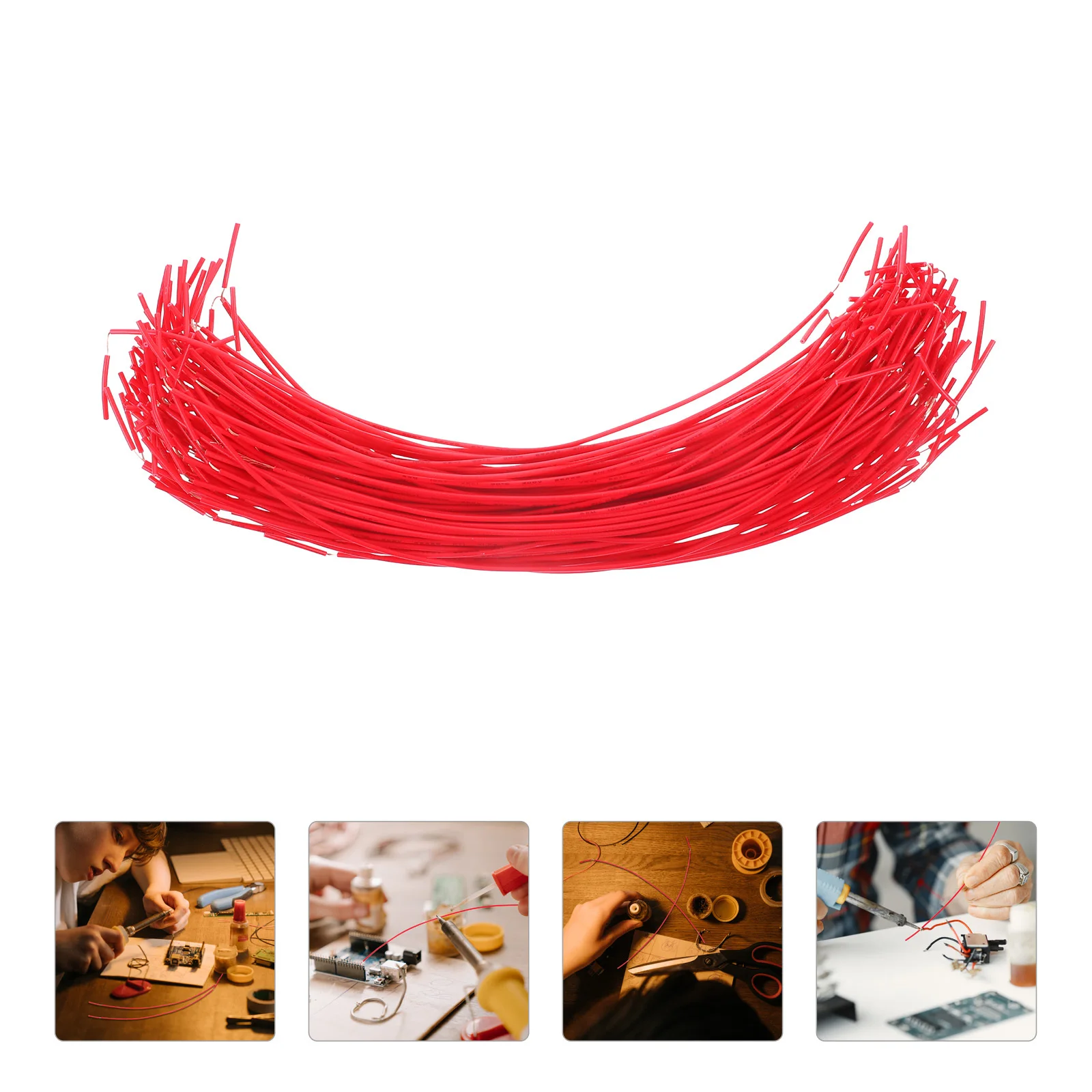 100pcs Insulated Copper Wire Electrical Circuit Experiment Tools Science Project Cable Wires Lab Equipment Demo