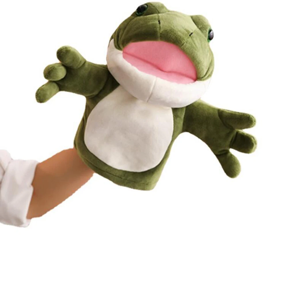 Hai Frosch Krokodil Plüsch Handpuppe Stofftier