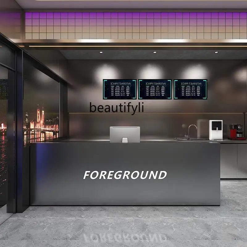 

Clothing store haircut cashier stainless steel billiards hall beauty salon gym reception