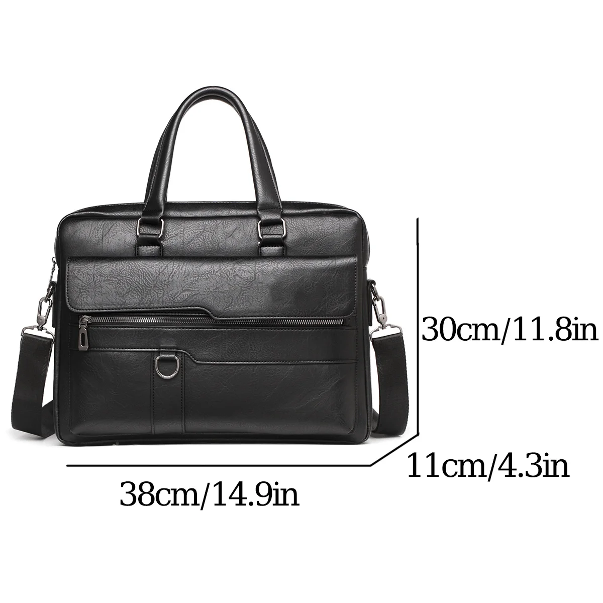 Luxury Brand Men Handbag Leather Man Briefcase for Laptop Messenger Men Leather Shoulder Bag Business Portfolio For A4 Document