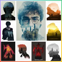 Harry Potter Sale Square Artificial Pattern Printed Hogwarts School Mosaic Diamond Painting Art Stitch 5d New 2024 Big Size