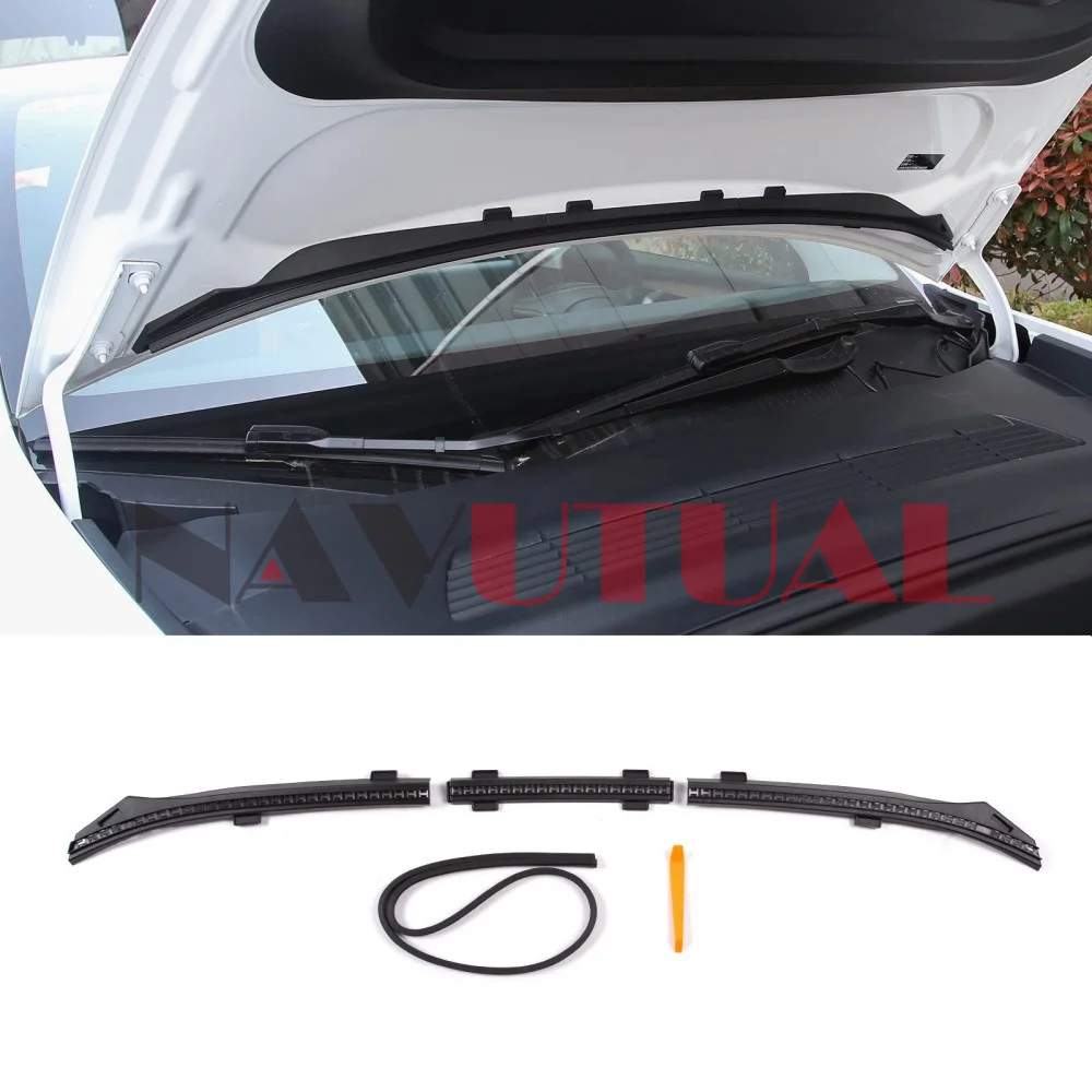 Fit 2017-2023 Tesla Model 3 Model Y Front Trunk Hood Rubber Seal Water Retaining Strip Vent Protector Guard  Accessories