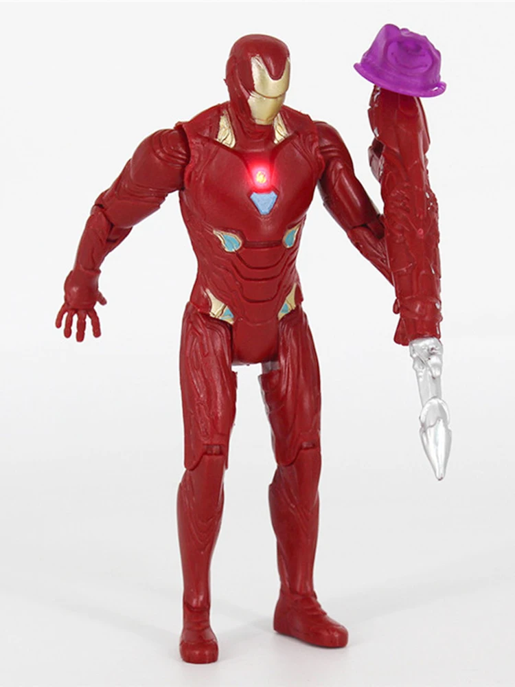 Figuras de acción de los vengadores para niños, muñecos de PVC de Spiderman, Iron Man, Capitán América, Marvel, regalos de cumpleaños y Navidad