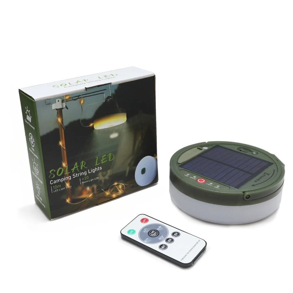 Solar Camping Licht mit Zelt Atmosphäre Lichterketten Notfall Power Bank Wiederaufladbare Außenbeleuchtung Tragbare Zelt Lampe