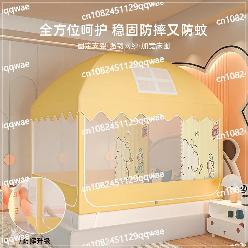 Bedroom Anti Drop, Light Shielded Mosquito Net with Bed Curtain, Fence, Tent