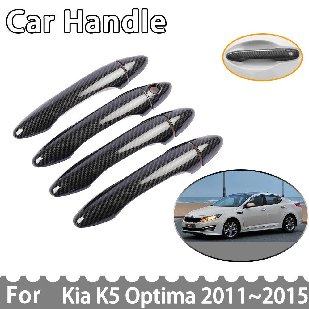 

Carbon Fiber Door Handle Cover for Kia K5 Optima MK3 TF 2011 2012 2013 2014 2015 Accessories Car Protective Trim Stickers Tuning