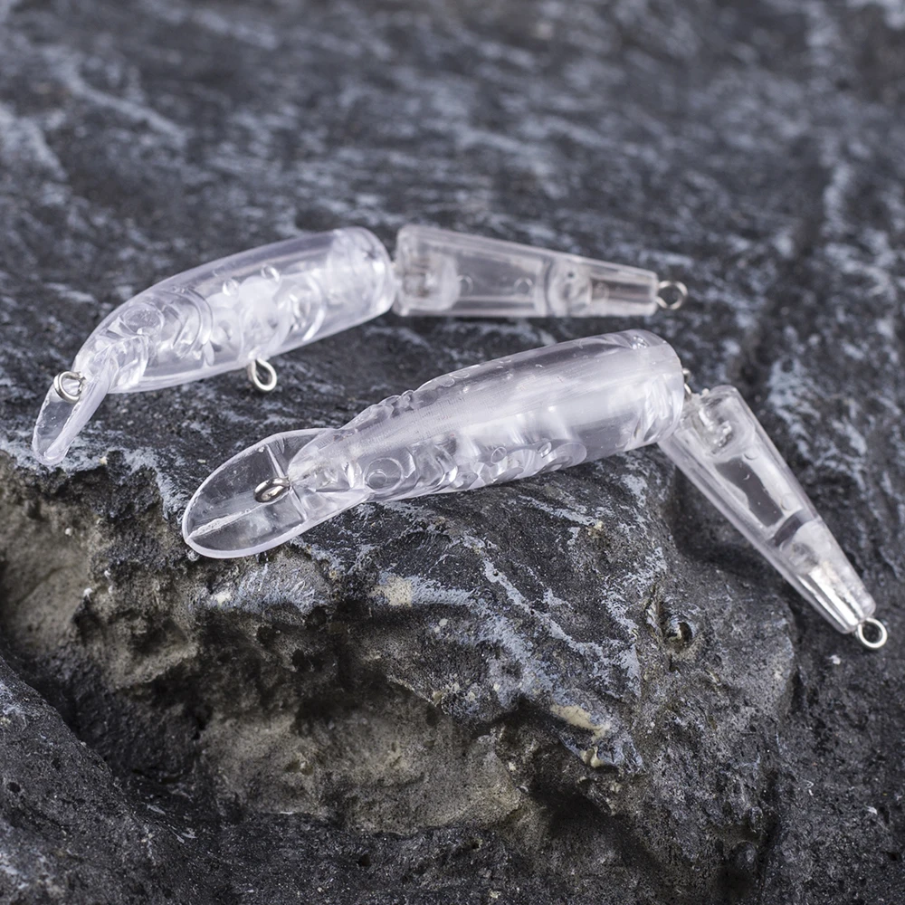 Dr.Holife Swimbait articulado en blanco para pesca DIY – 10,5 cm