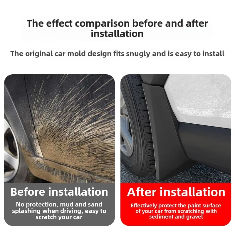 Car Mud Flaps Mudguards Splash Guards Fender External Decorate Car Accessories For Toyota Corolla Cross XG10 2021 2022 2023 2024