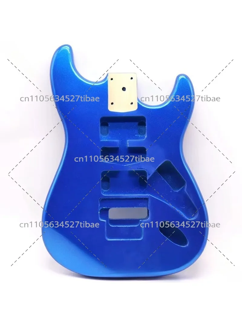 Blue Electric Guitar Body - Metal, Poplar Wood, Suitable for DIY Customization, Musical Instrument Parts