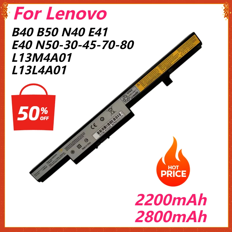 

Laptop Battery for Lenovo Eraser M4400 M4450 B40 B50 N40 E41 E40 N50-30-45-70-80 L13L4A01 L13M4A01 L13S4A01 L12L4E55 L12M4E55