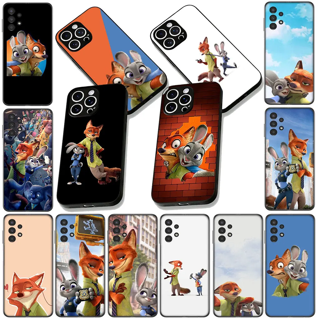 Мягкий чехол Zootopia Zootropolis для Apple iPhone 17 16 14 15 Pro Max Plus 15+ 16E XR ProMax Air, чехол для телефона