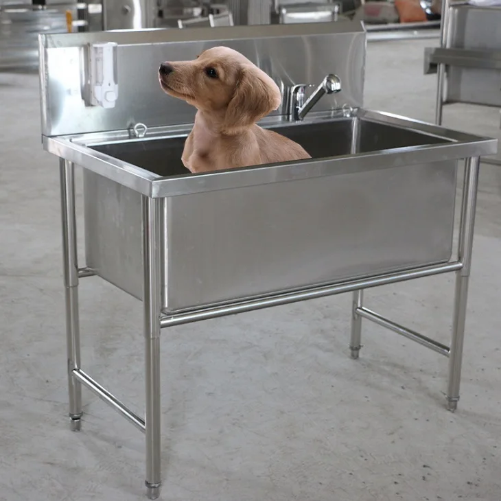 

Factory Price High Quality Cheap Stainless Steel Dog Bathtub