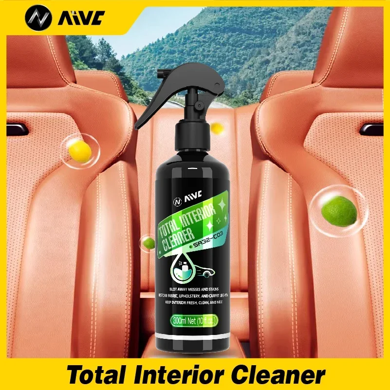 Carro Múltiplo Interior Cleaner Agent, Limpador de Teto, Couro, Flanela, Tecido, Sem Água, Multiuso, Ferramenta de Limpeza Auto Traço