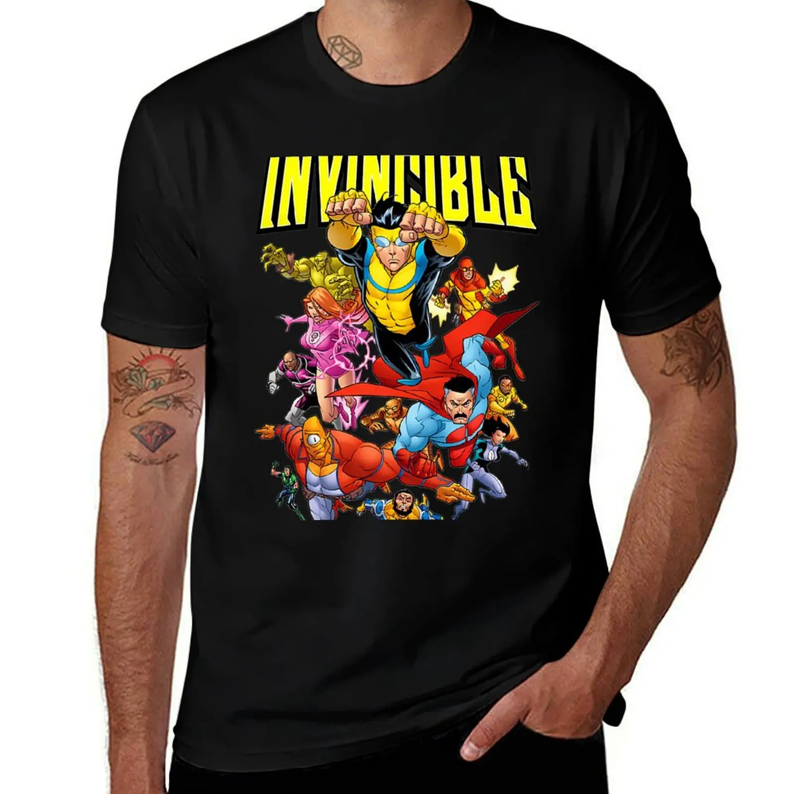

Invincible invincible cartoon T-Shirt blanks custom t-shirts boys whites anime shirt oversized t shirts for men