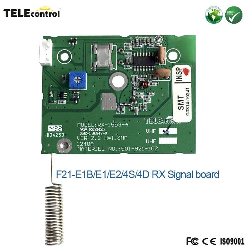 Control remoto de grúa de radio industrial F21E1B, receptor de F21-E1B, aceptador de placa de circuito PCB