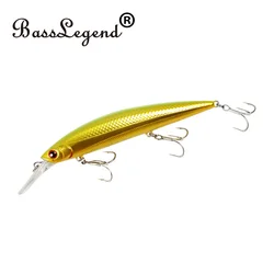 BassLegend-Fishing Saltwater Lure Long Cast Super Sinking Heavy Minnow Sea Bass Pike Lure 90mm 26g/110mm 36g