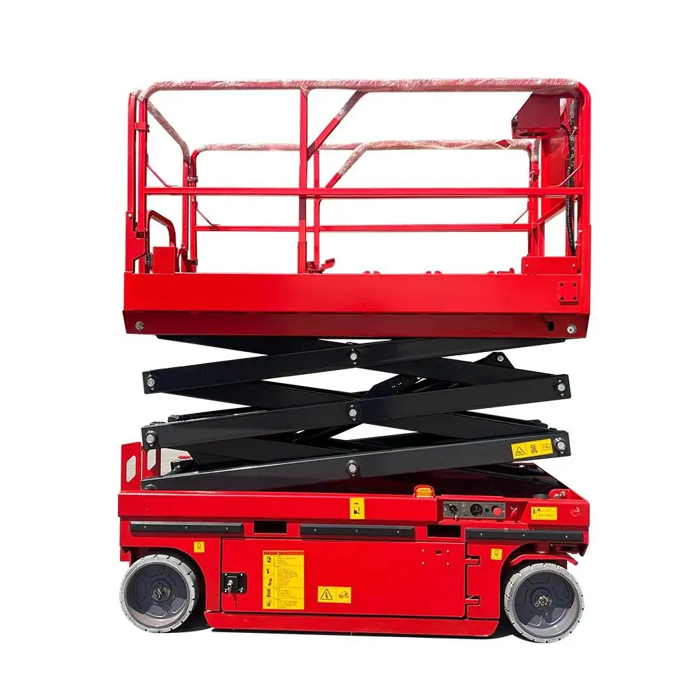 4m 6m 8m 10m 12mSelf Propelled Scissor Lift Platform Electric Aerial Work Platform Mobile Man Lift for Construction Maintenance