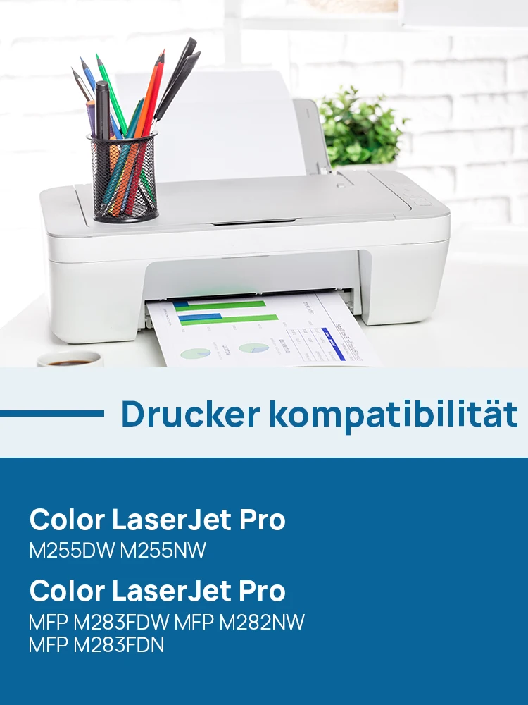 Jhaan 207A W2210A Toner Black (with Chip) Compatible with HP Laser Jet Pro MFP M283fdw M255dw M282nw M283fdn M255nw M255 M282