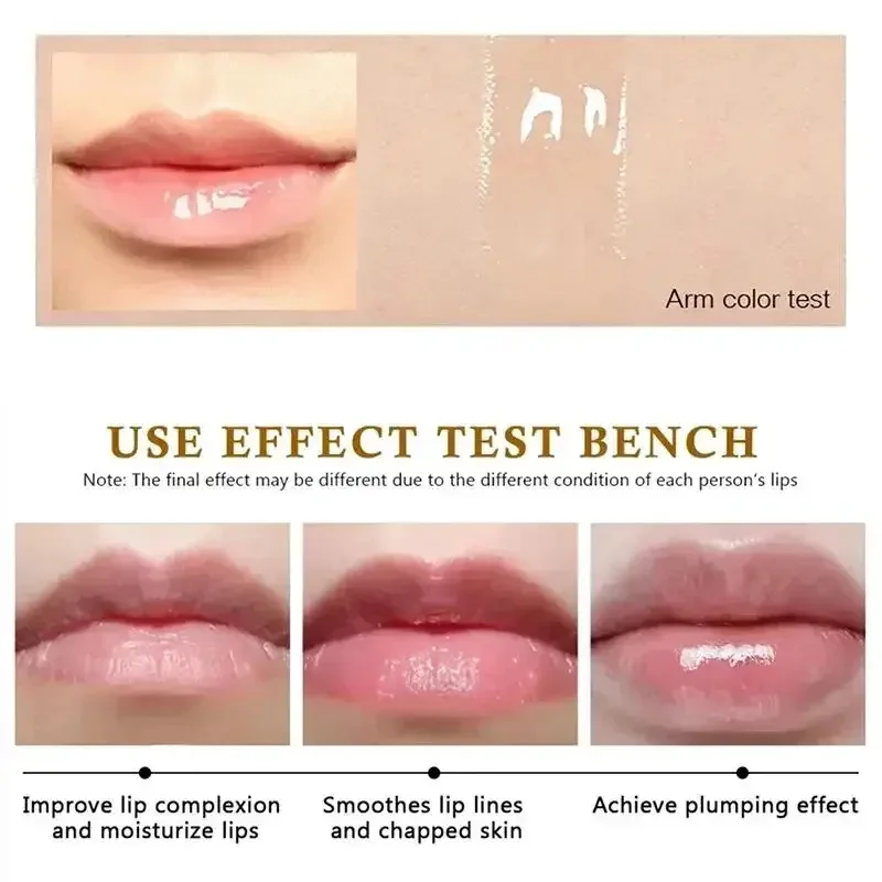 Lang anhaltendes Lippenstift serum erhöht die Lippen elastizität, sofortiges Volumen öl reduziert feine Linien, befeuchtet und nährt sexy Lippen