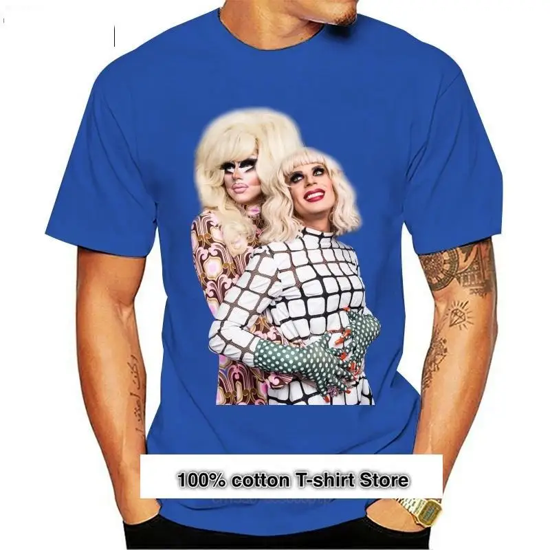 

Майка Trixya Titan-trixie Mattel y Katya Zamo для мужчин, camisa de Dofjos animados de tamaño, унисекс, мода 2021.