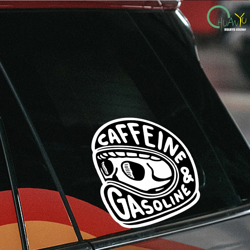 الجمجمة الكرتون فارس الرجعية دراجة نارية ملصق سيارة كهربائية شخصية تعديل الديكور سيارة ملصق عاكس مائي