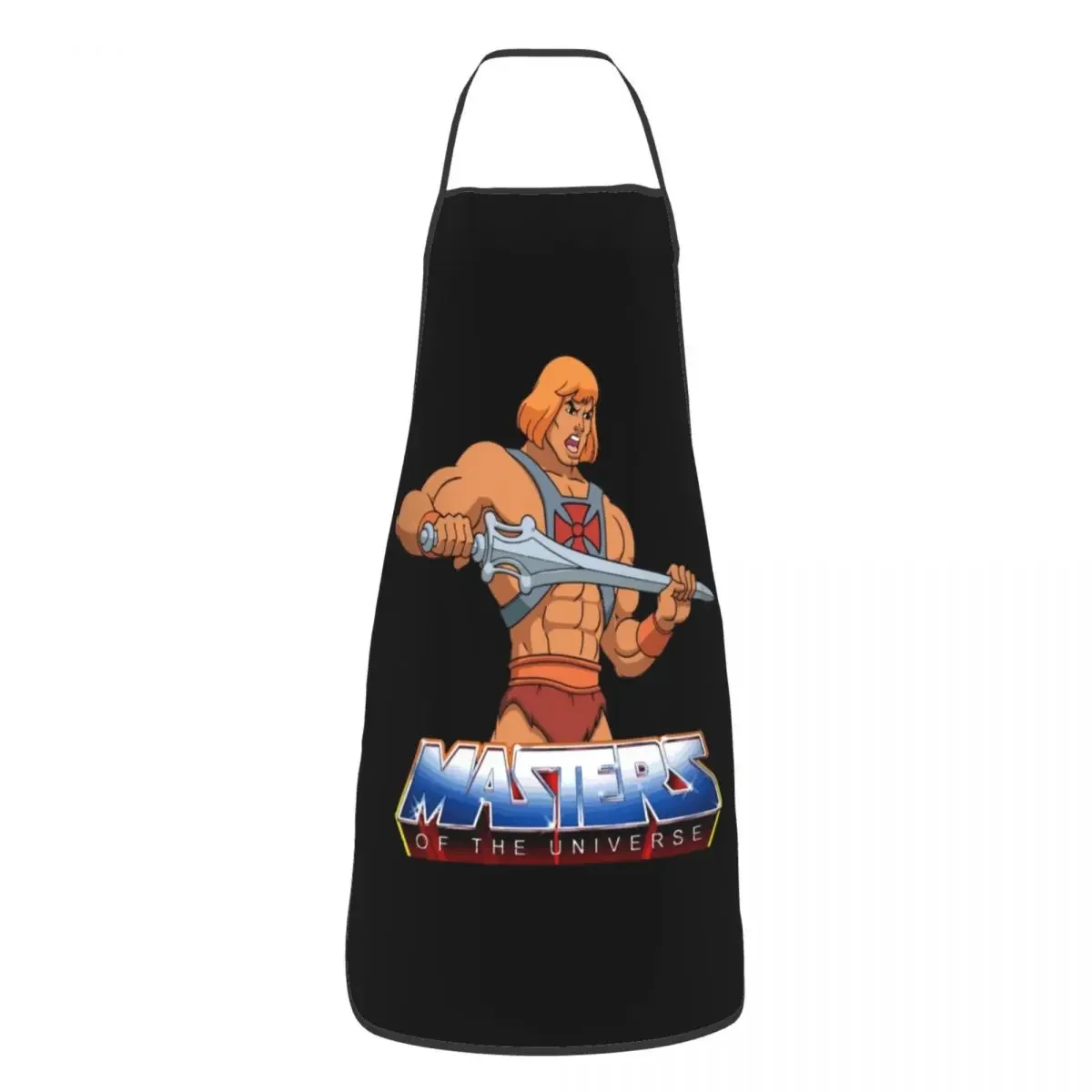 Masters Of The Universe Logo Funny Aprons Men Women Eternia He-Man Adult Unisex Kitchen Chef Bib Tablier Cuisine Cooking Baking