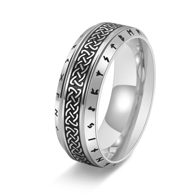 official-website  Men's Viking Celtic Knot Ring For Men, Simple Fashion Ring Amulet Jewelry