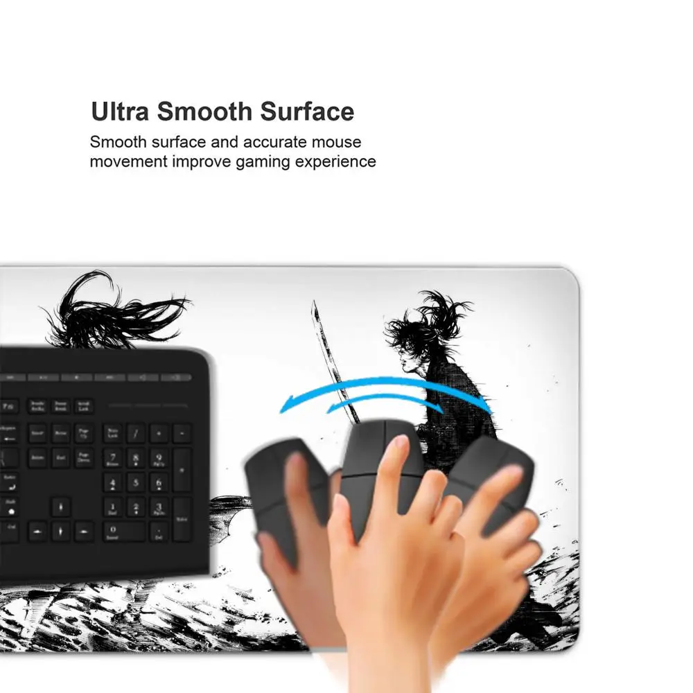 Anime Vagabond Manga Mousepad Computer Laptop Gamer Pad accessori da gioco per PC tappetini da scrivania