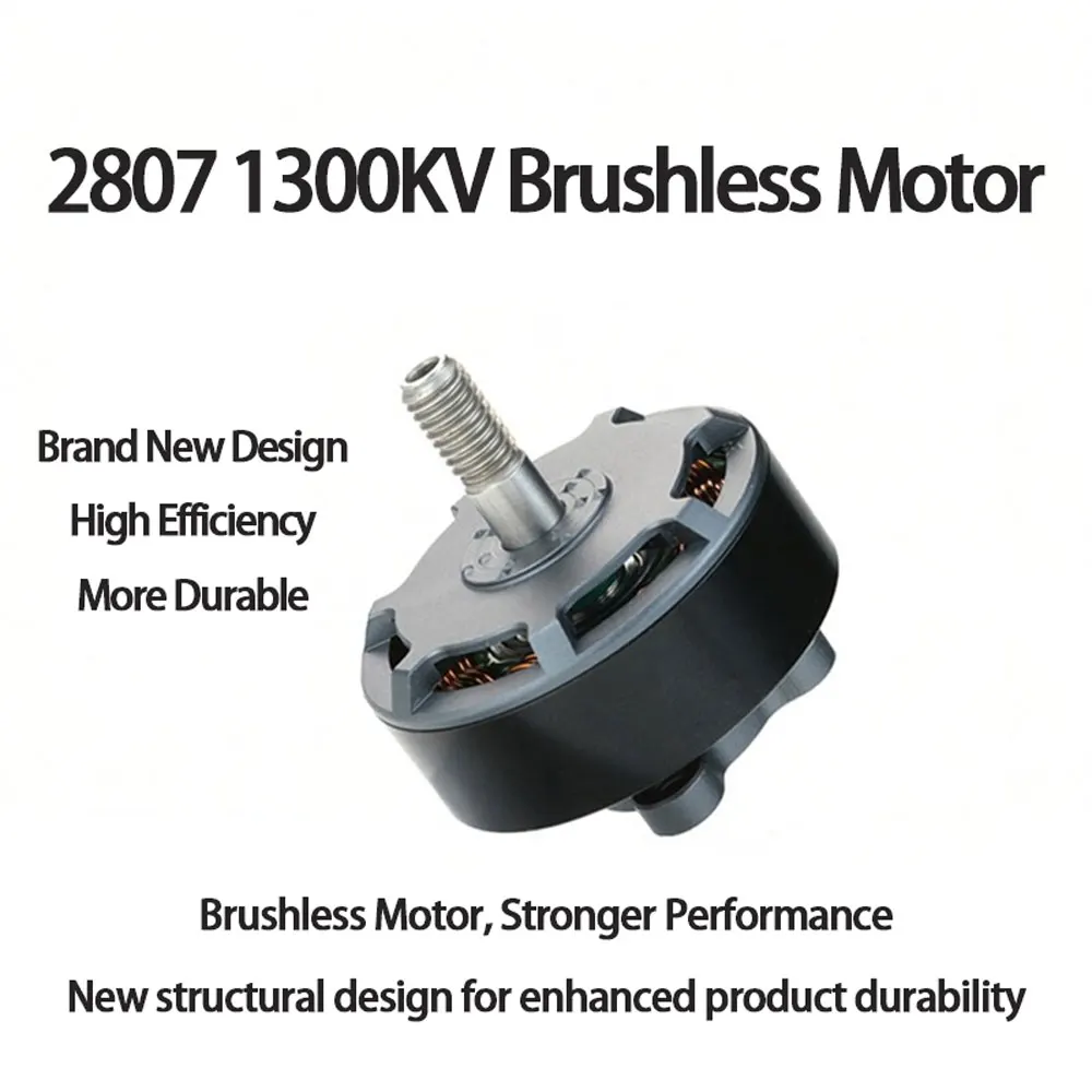 

HAMO HOBBY 2807 1300KV Brushless Motor For Long-Range Aerial Photography And Heavy Lift, Suitable For 7-inch And 8-inch FPV Dron