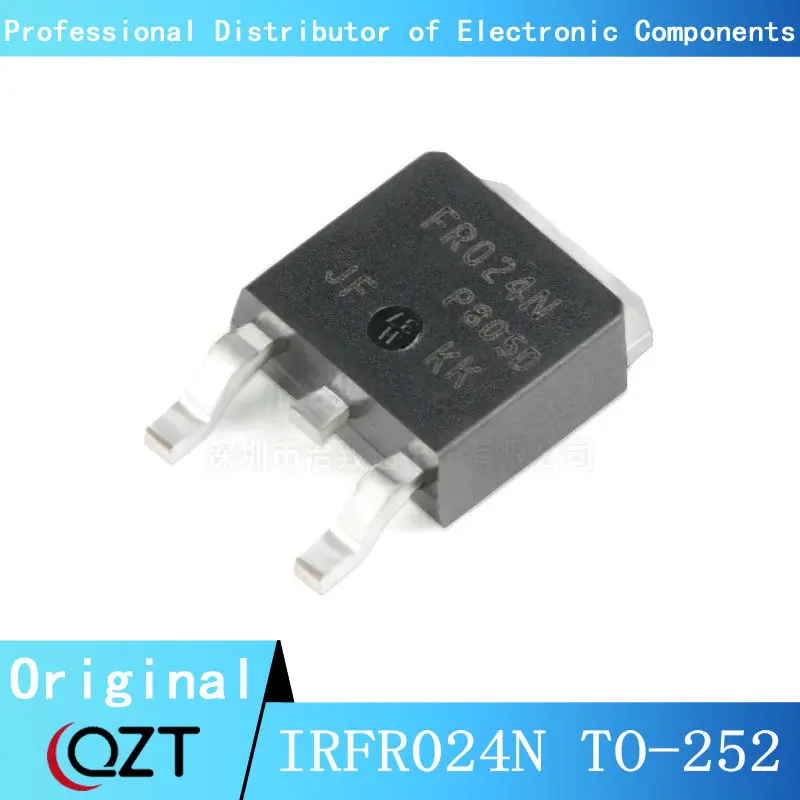 10 pçs/lote IRFR024NTRPBF TO252 IRFR024N IRFR024NTR FR024N 55V 17A PARA-252 chip Novo local