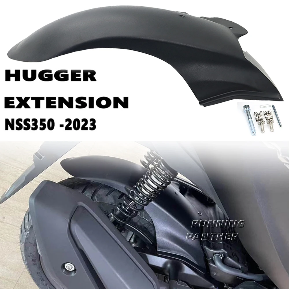 For Honda NSS350 NSS 350 2023 NEW Motorcycle Rear Wheel Extended Fender Splash Protector Rear Tire Extension Hugger Mudguard kit