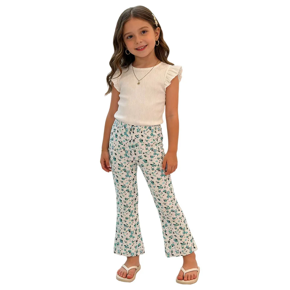 

Jumping Meters Girls Full Length Flower Leggings Pants Boot Set 3-7T Toddler Kids Pencil Trousers Autumn Spring