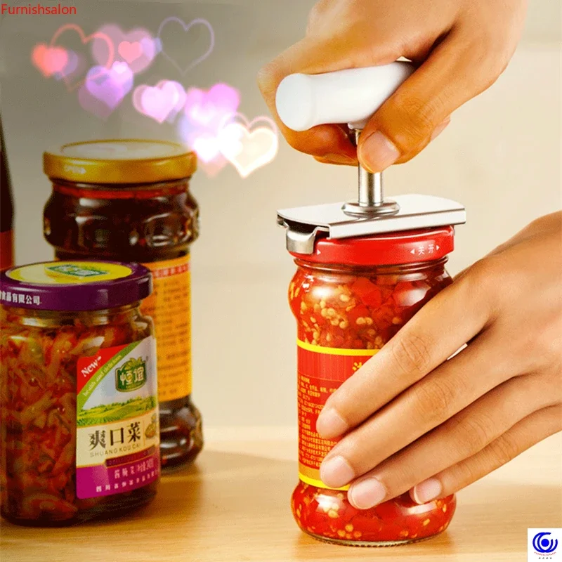 

Adjustable Manual Can Opener Eco friendly Stainless Steel Material Jar wine beer Bottle Easy Open kitchen tools