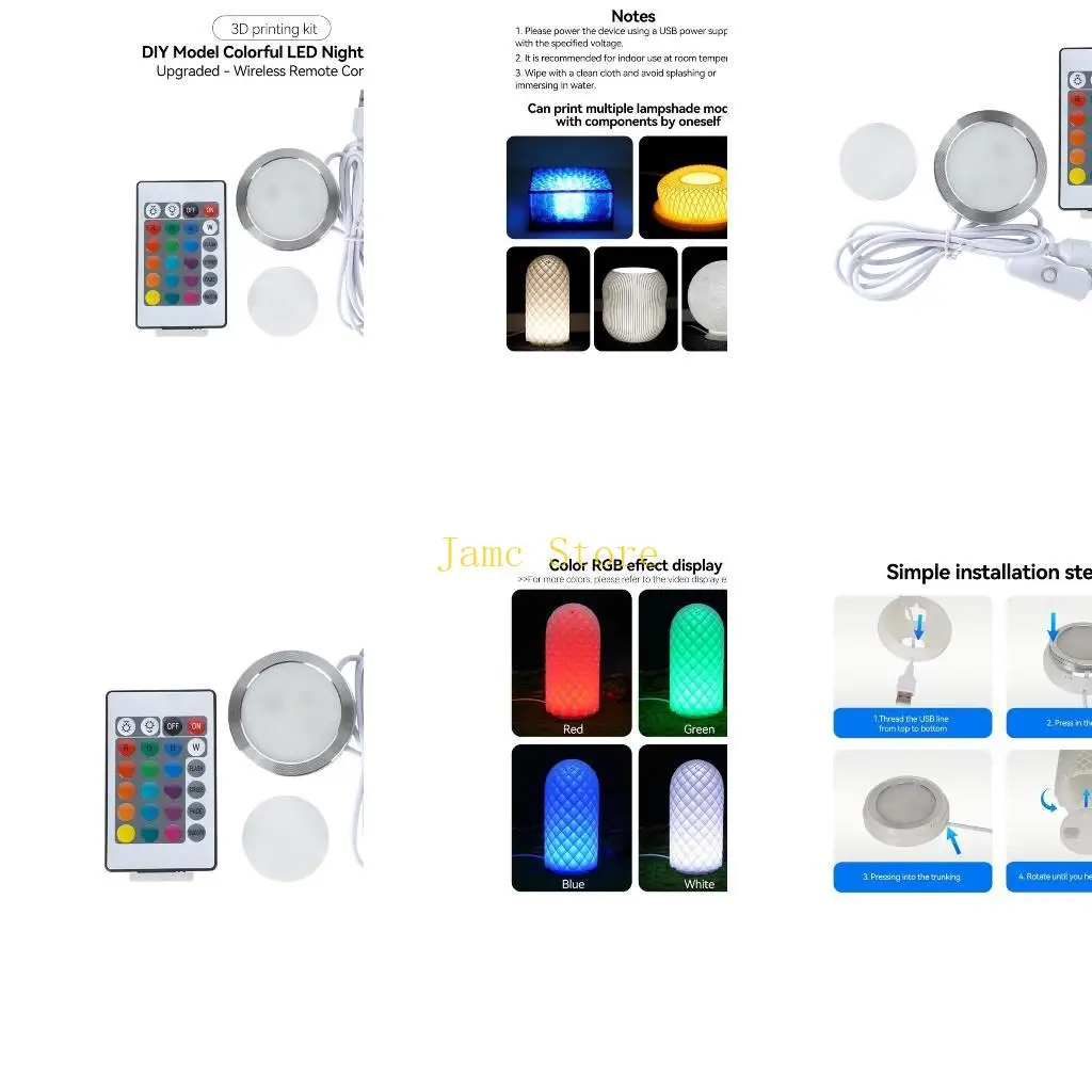 

LX0B For Lab Led Lamp Hardware LED Light Led Light Parts DIY Model Printing Part for Personalize Home Decors