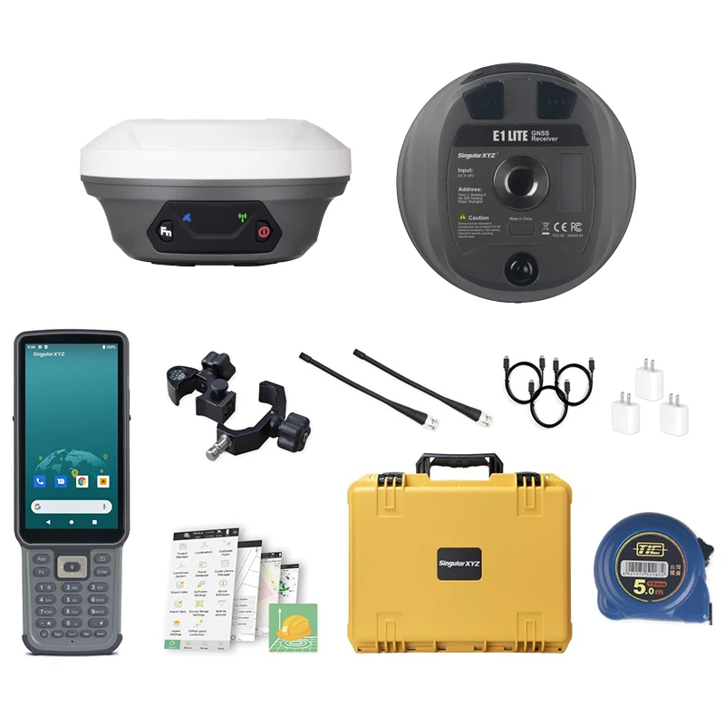 High Accuracy 2 Cm Portable E1 Base Rover GPS Receiver Land Survey Equipment RTK Receiver