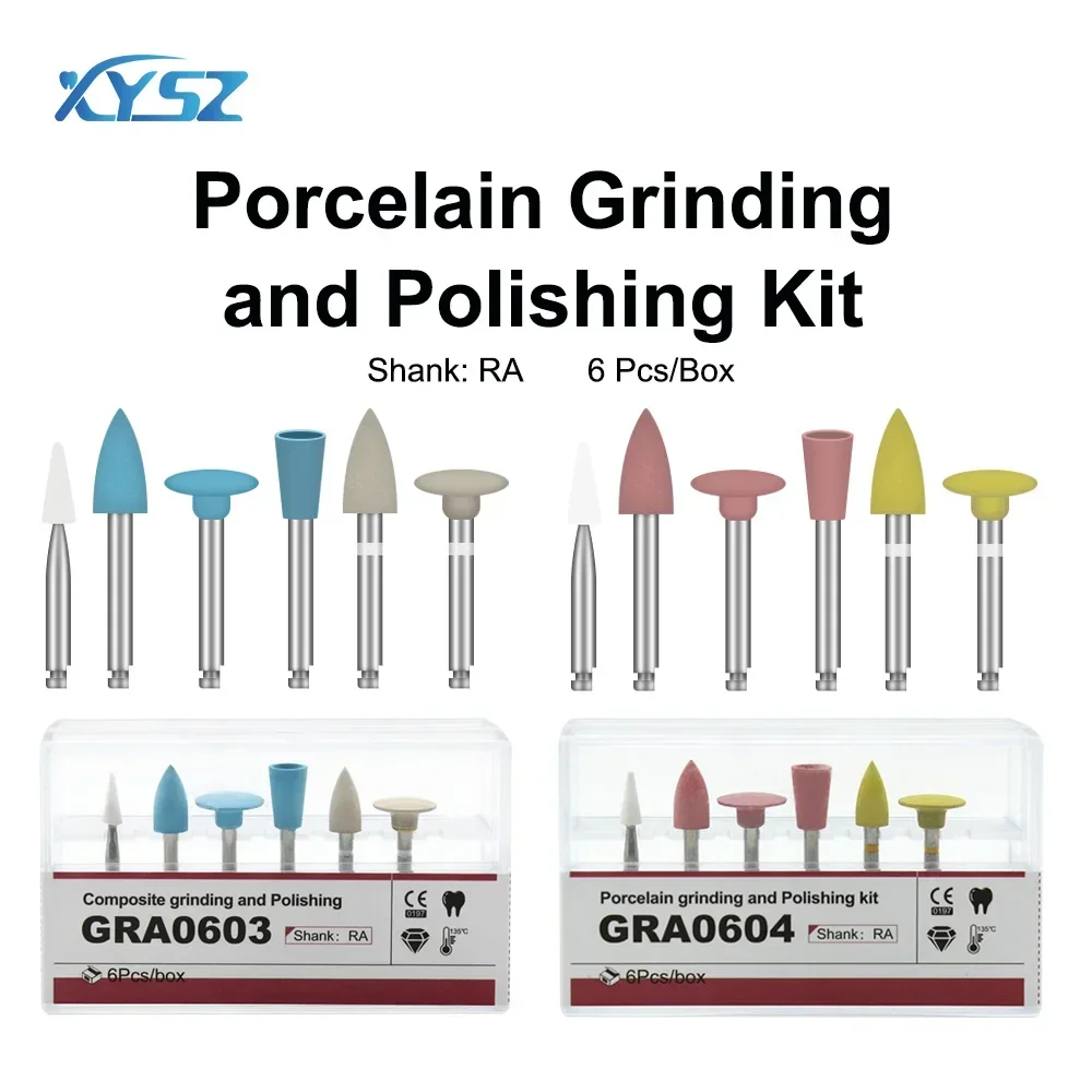 

XYSZ GRA0603&GRA0604 Composite Porcelain Grinding And Polishing Kit Silicone Rubber Grinders Denspay Dental Polisher Tools