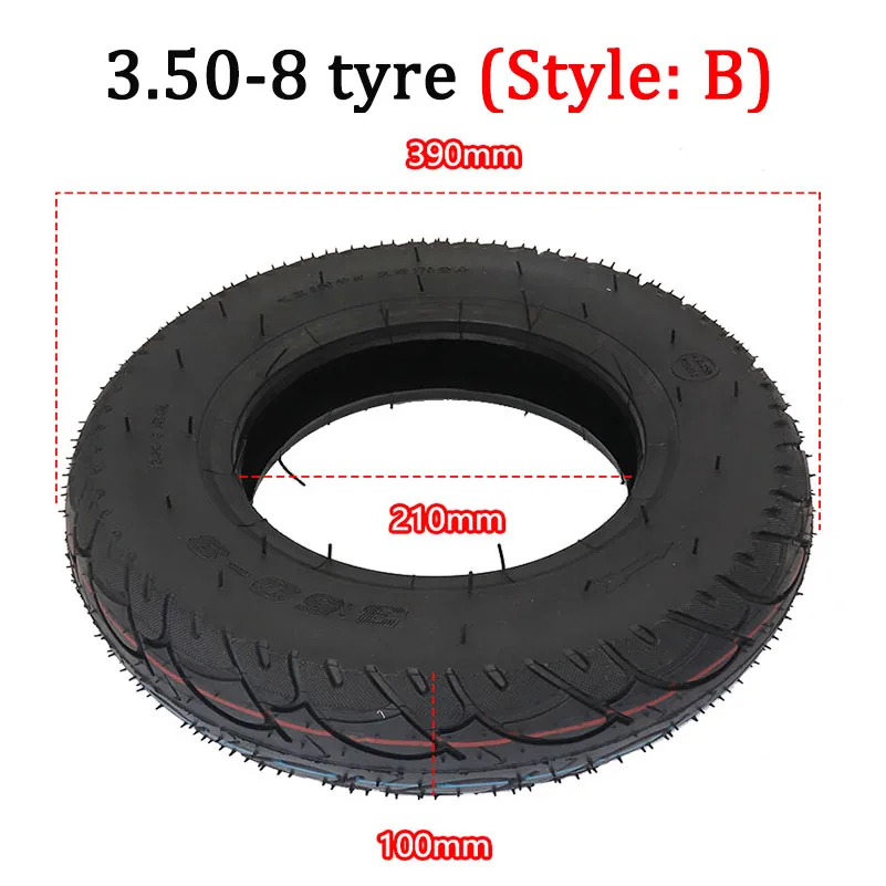 3.50-8 road tire with curved valve inner tube for motorcycle Z50  R J Mini Dirt Bike   Parts