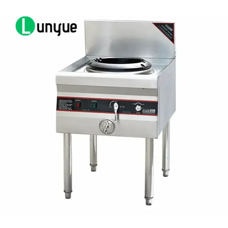 Commercial Medium Pressure Smart Gas Stove Cooking Equipment with Kitchen Spray Function for Restaurant Hotel Catering Use