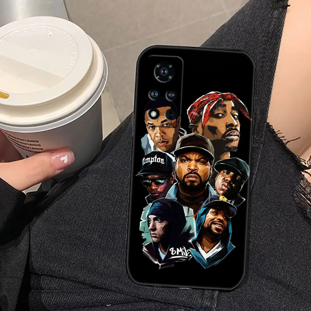 Rap Singer Tupac Shakur Phone Case For HUAWEI Honor X7 X7A X8 X8A X9 X9A Y5 Y6P Y7 Y7P Y8P Y9 Case Funda Coque Shell Capa