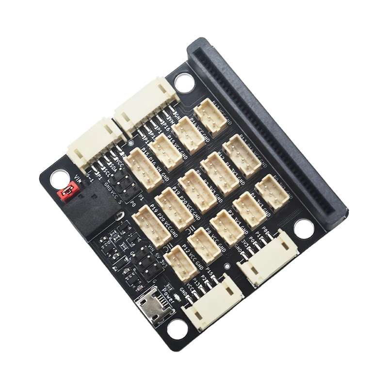 Placa de desarrollo de placa de expansión Microbit programación Python micro: placa adaptadora de bits terminal de interfaz ph2.0