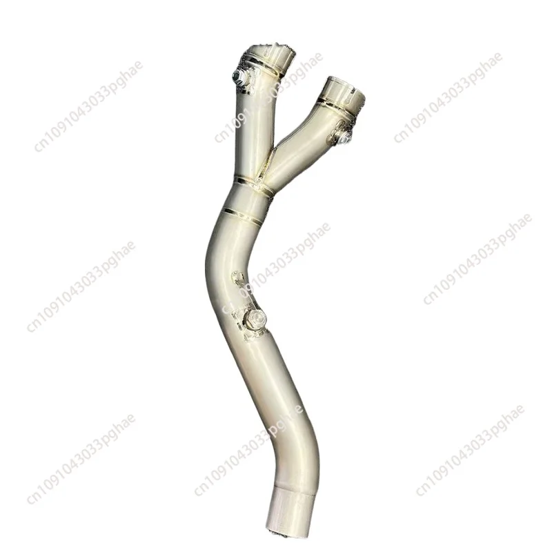 Выхлопная труба мотоцикла из титанового сплава спереди и средняя для R1 R1M MT10 2015-2023 2024