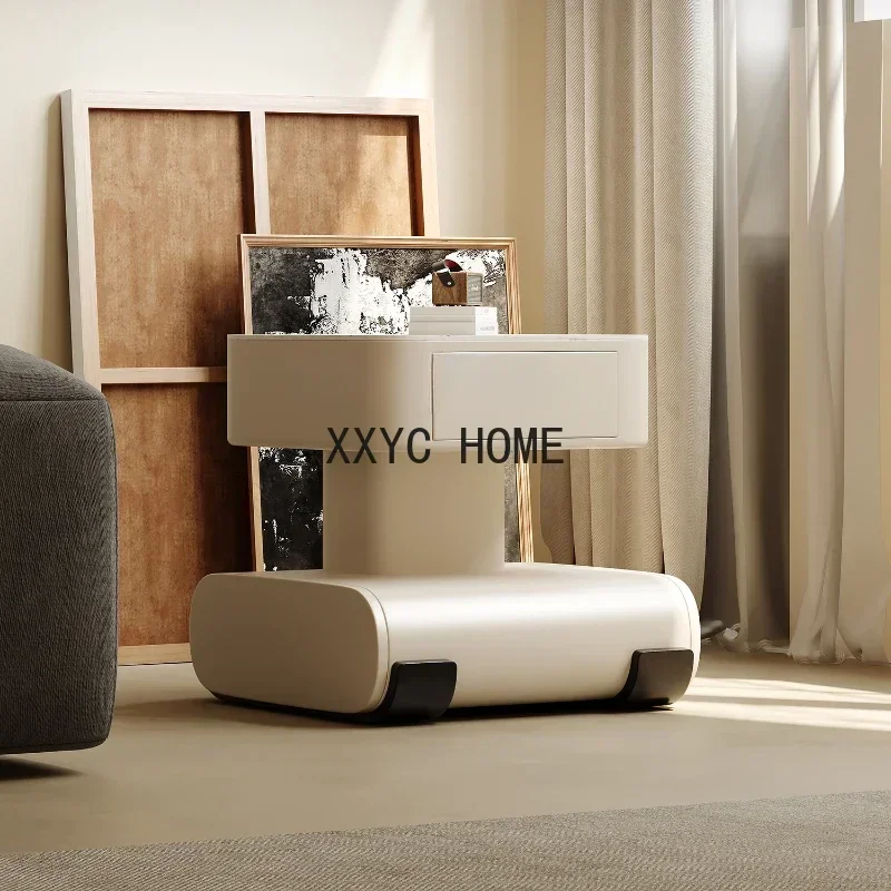 

Итальянский минималистичный приставной столик для дома, гостиной, каменная плита, диван, приставной столик, прикроватная тумбочка, дизайнерский креативный