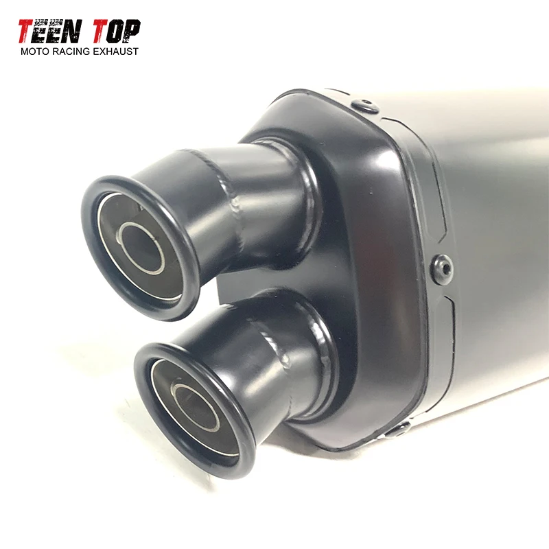 51mm Universal Motorbike Exhaust Muffler Versys650 TRK502X TMAX500 800MT R25 FZ6N Exhaust Tailpipe Escape Moto Muffler DB Killer - view 3