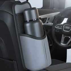 Car Water Bottle Holder Thermos Bottle Storage Bag Leather Auto Hanging Water Bottles Rack Car Storage Box for Tissue Organizer