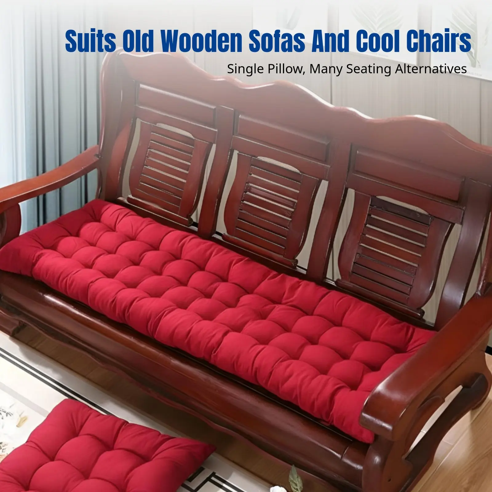 

Chair Pad, Thickened, Backrest, Winter Comfort, Old Wooden Sofa, Solid Color