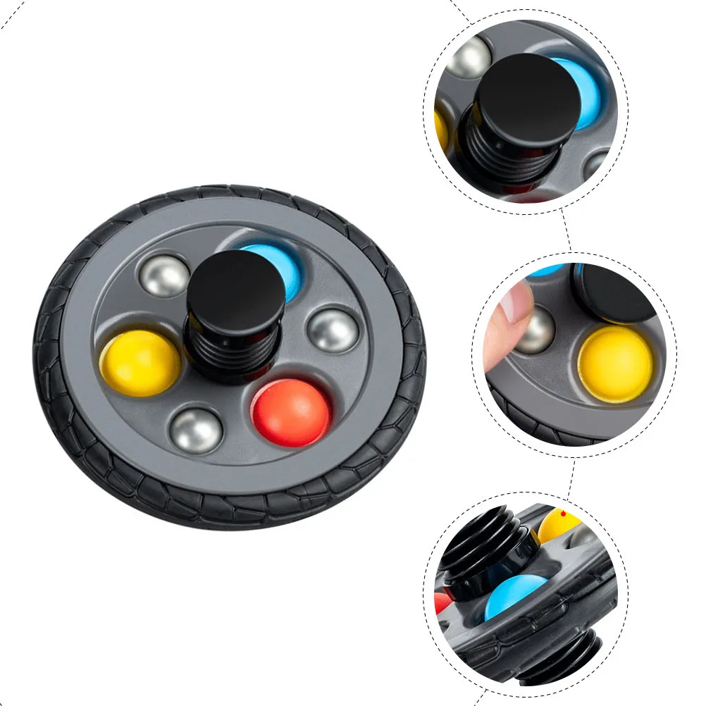 

Children Bounce Gyro Small Plastic Gyro Rotating Plaything Exercise Hand Eye Coordination Kids Plaything Rotating Toy