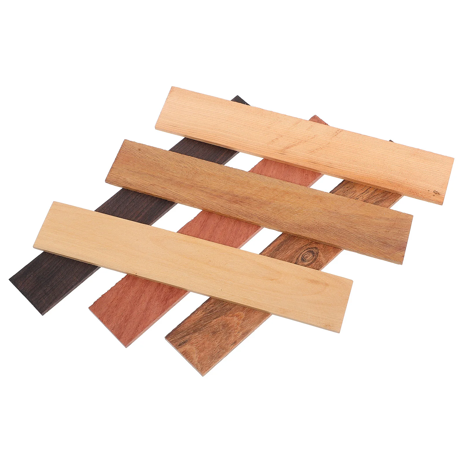 6 Pcs Rosewood Garden Bench Slats Replacement for DIY Crafts Wooden Board