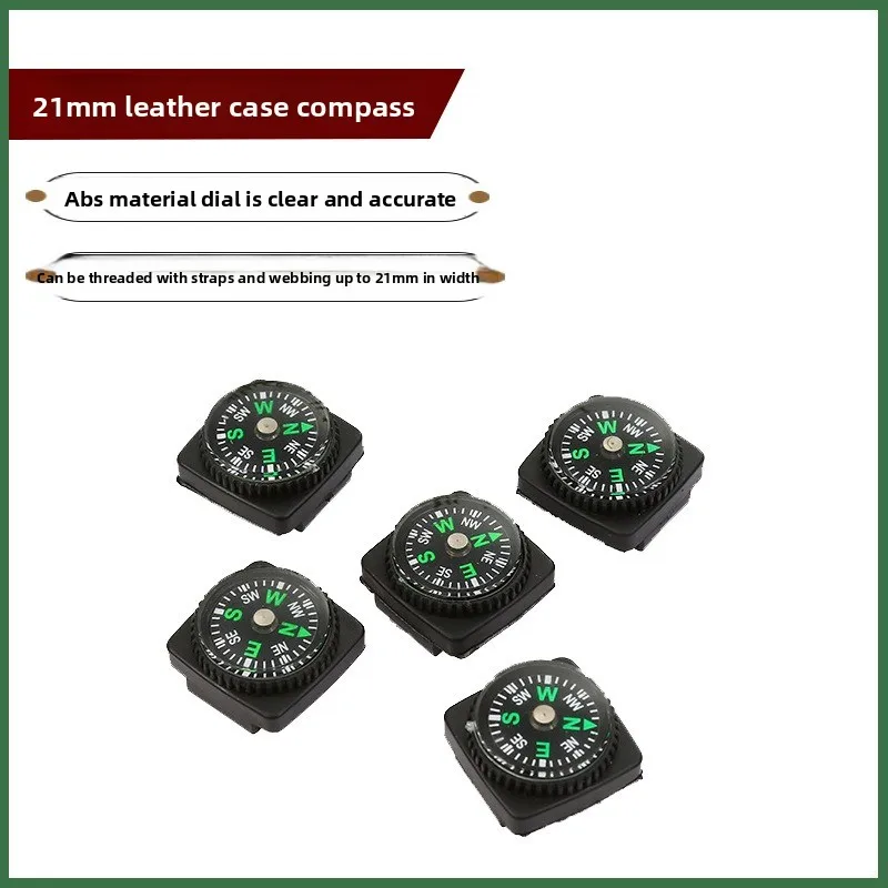 

Leather Case Compass Compatible with straps under 21mm width Suitable for webbing, backpack straps Outdoor orienteering compass